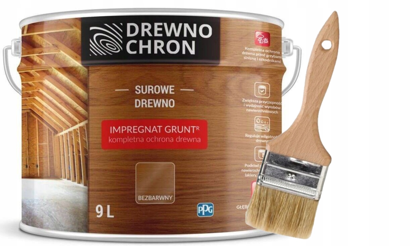 Impregnácia dreva Drewnochron 382509 bezfarebná 9 l